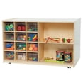 thumbnail image 1 of Wood Designs 16601 Double Mobile Storage With 12 Translucent Trays, 1 of 1