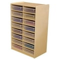 thumbnail image 1 of Wood Designs 17281 16 3 In. Letter Tray Storage Unit With Translucent Trays, 1 of 1