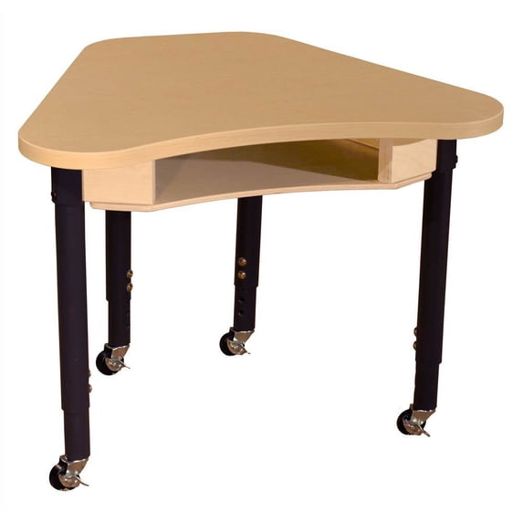 Wood Designs 24 x 30 in. Mobile Synergy High Pressure Laminate Deep Desk With Adjustable Legs