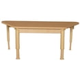 thumbnail image 1 of Wood Designs 3060TRPZHPL22 Trapezoidal High Pressure Laminate Table With Hardwood Legs- 22 In., 1 of 1