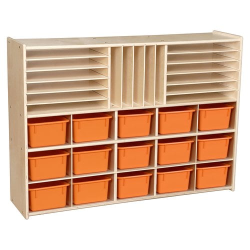 Wood Designs 32 Compartment Cubby with Trays