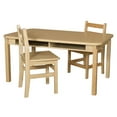 thumbnail image 1 of Wood Designs 3648DSKHPL22 Four Seat Student Desk with 22 in. Hardwood Legs, 1 of 1
