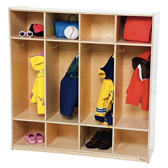 Wood Designs 4-Section Locker