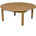 thumbnail image 1 of Wood Designs HPL42RND14 Round High Pressure Laminate Table with Hardwood Legs- 14", 15" Height, 42" Width, 42" Length, 1 of 4