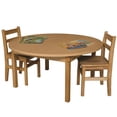 thumbnail image 1 of Wood Designs 48RNDHPL18 Round High Pressure Laminate Table With Hardwood Legs- 18 In., 1 of 1