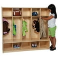 thumbnail image 1 of Wood Designs 51054 5 Section Offset Locker, 54 In. W, 1 of 1
