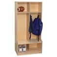 thumbnail image 1 of Wood Designs 52400 - 2 Section Offset Locker, 1 of 1