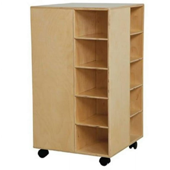 Wood Designs 61409PP Cubby Spinner With Purple Trays