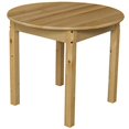 thumbnail image 1 of Wood Designs 83024 30" Round Hardwood Table with 24" Legs, 25" Height, 30" Width, 30" Length, 1 of 2