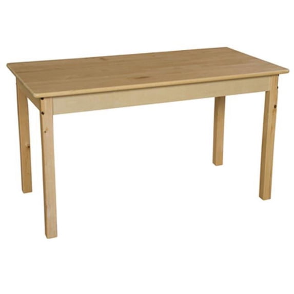 Wood Designs 84826 24 x 48 in. Rectangle Hardwood Table With 26 in. Legs