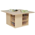 thumbnail image 1 of Wood Designs 85002 Cubby Table With 12 Brown Trays, 1 of 1