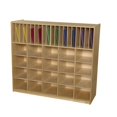 thumbnail image 1 of Wood Designs  Multi-Storage With 20 Lime Green Trays - Lime Green, 1 of 1