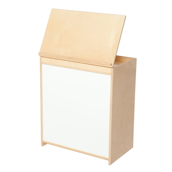 Wood Designs Big Book Display with Markerboard - Natural
