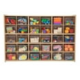 thumbnail image 1 of Wood Designs C16031F 30 Tray Storage with Clear Trays  Assembled, 1 of 1