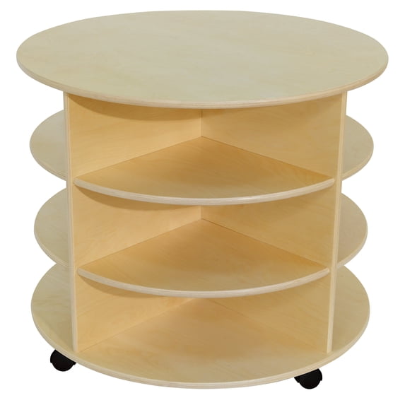 Wood Designs 991289 38" H Circular Storage Unit, Natural