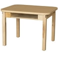 thumbnail image 1 of Wood Designs HPL1824DSK16 Classroom High Pressure Laminate Desk with Hardwood Legs, 16", 1 of 4
