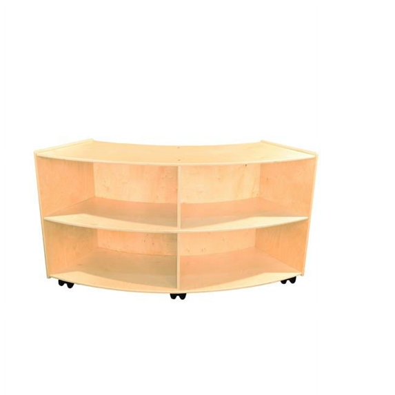 Wood Designs Contender 4 Compartment Shelving Unit with Casters