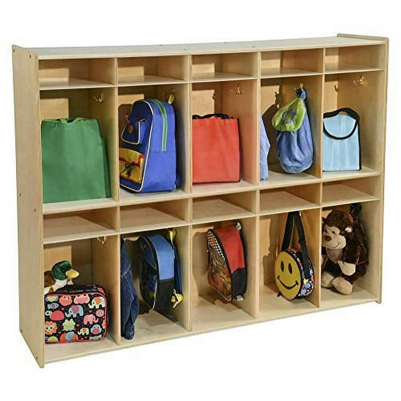 Contender 10 Section Locker Organizer for School Teens, Stationary Cabinet, Classroom Coat Locker