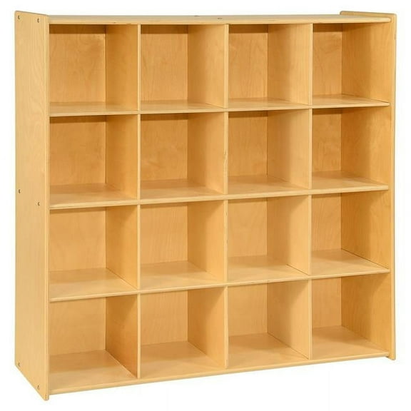 Contender 16 Big Cubby Section Storage Cabinet, Multipurpose Montessori Shelves for Mobile Storage
