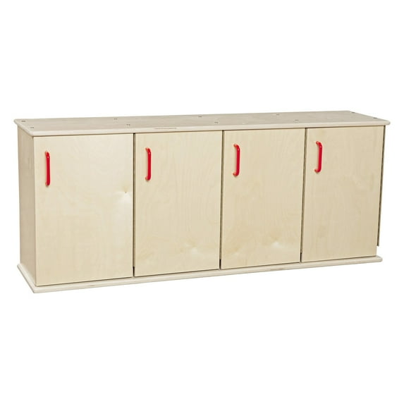 Wood Designs Contender Four-Section Stackable Lockers with Doors