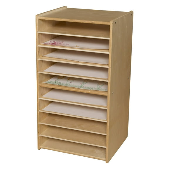 mobile paper and puzzle storage center (ready to assemble)