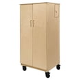 thumbnail image 1 of Contender 60" H Kids Storage Cabinet Shelf with Doors and Shelves, for Craft Storage, Office & Teacher Supplies, 1 of 6