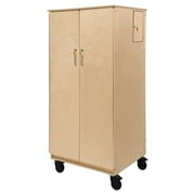 Contender 60 H Kids Storage Cabinet Shelf with Doors and Shelves, for Craft Storage, Office & Teacher Supplies
