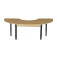 thumbnail image 1 of Wood Designs HPL2264HCRCA1829 Half Circle High Pressure Laminate Table With Adjustable Legs, 18-29 in., 1 of 2