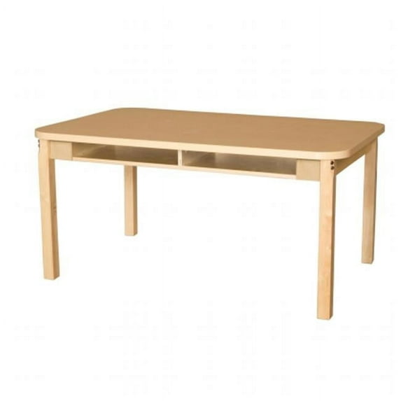 Wood Designs HPL3648DSK26 26 in. Four Seater High Pressure Laminate Desk With Hardwood Legs