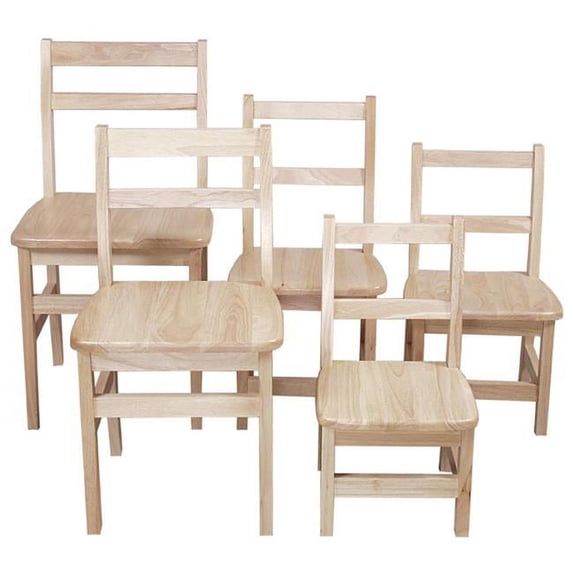 Wood Designs Hardwood Chair - Natural - 15 Inches