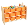 thumbnail image 1 of wood designs see-all storage 12 compartment cubby with trays, 1 of 4