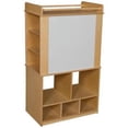 thumbnail image 1 of Wood Designs Store-It-All Teaching Center Double Sided 3 Compartment Cubby with Trays, 1 of 1
