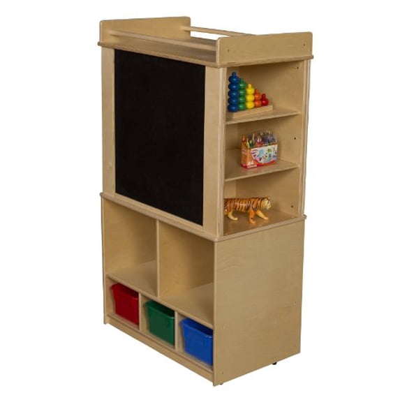 Wood Designs Store-It-All Teaching Center With 3 Assorted Trays