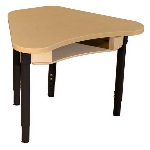 Wood Designs Synergy Manufactured Wood Adjustable Height Open Front Desk