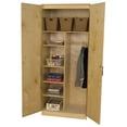 thumbnail image 1 of Wood Designs 990541 Adjustable 3 Shelf Wardrobe Unit, 84" Height, 1 of 15
