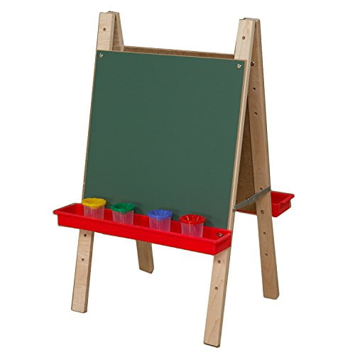 WOOD DESIGNS Tot Size Double Chalkboard Easel