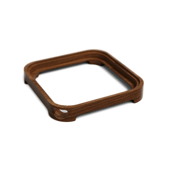 Wood Desk Holder Stand for Mac Mini M4 2024, Wood Base Anti Slip Bracket Cooling Base Desktop Mount DIY Accessories