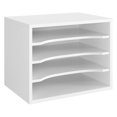 Wood Desktop File Organizer, Document Letter Tray Paper Storage Mail