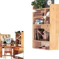 thumbnail image 1 of Wood Desktop Shelf Organizer Unit Unfinished Pine 22.5" Renovators Supply, 1 of 2
