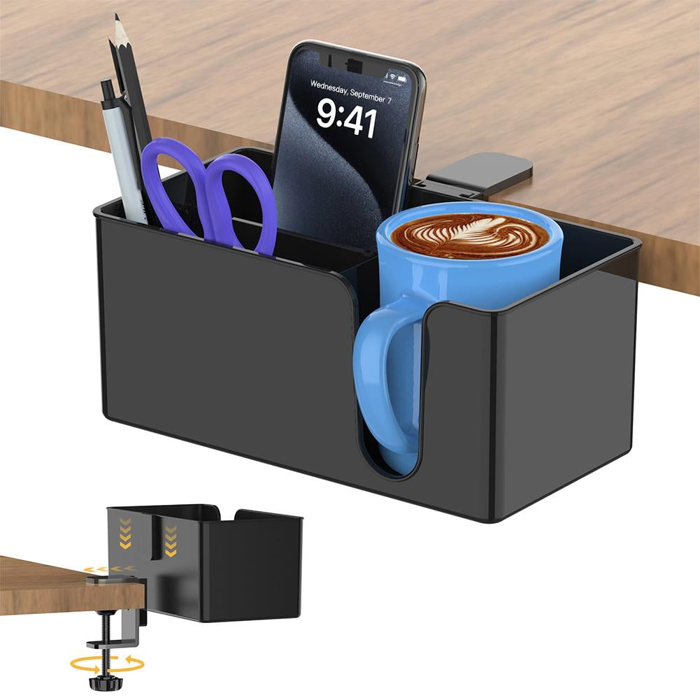 Wood Desktop Storage Rack Office Table Desk Shelf Unit Organizer ...