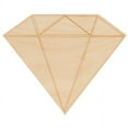 thumbnail image 1 of Wood Diamond Cutout with Detail Cutouts 4-inch, 1/8 inch Thick, Pack of 10 Valentines Crafts for Gifts/Door Décor, by Woodpeckers, 1 of 5
