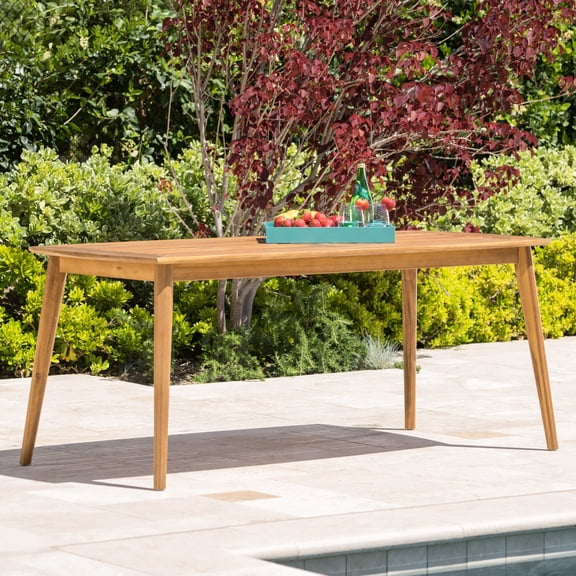 Wood Dining Table - 69.17"w X 35.07"d 28.63"h Functional Design 35.07" D 69.17" W 28.63" H Finish Modern