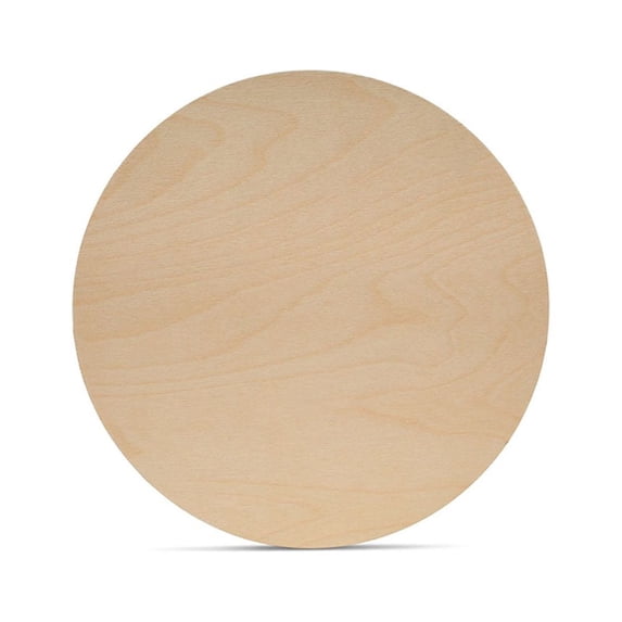 Wood Discs for Crafts, 6 x 1/16 inch, Pack of 10 Unfinished Wood Circles, by Woodpeckers