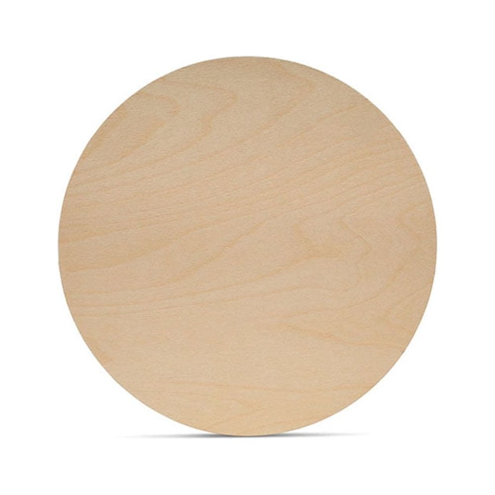 Wood Discs for Crafts, Blank Tokens, or Wooden Coins, 2 inch, 1/16 inch