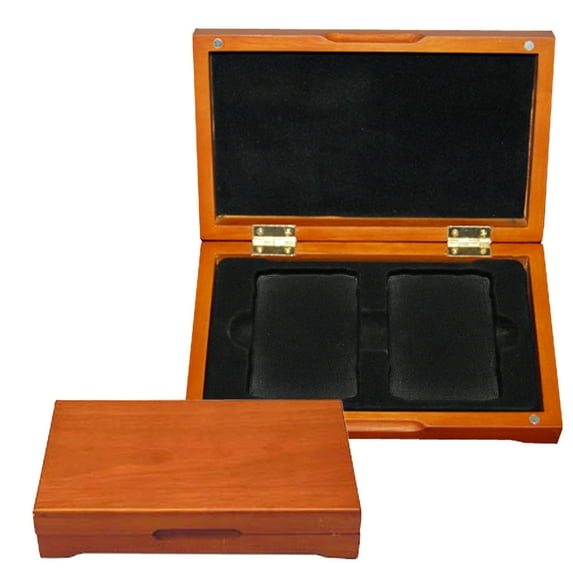 Wood Display Box for 2 or 4 Graded Coins