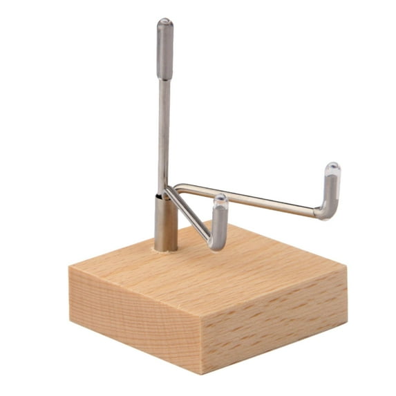 Wood Display Stand, Holder Durable Decorative Portable Metal Arm Rack for Decor Showing Table Ornament Crafts Collections