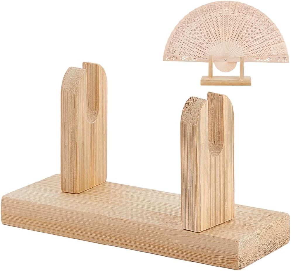 Wood Display Stands Display Fan Holder Stands Wheat 6.25x11x3.95cm ...