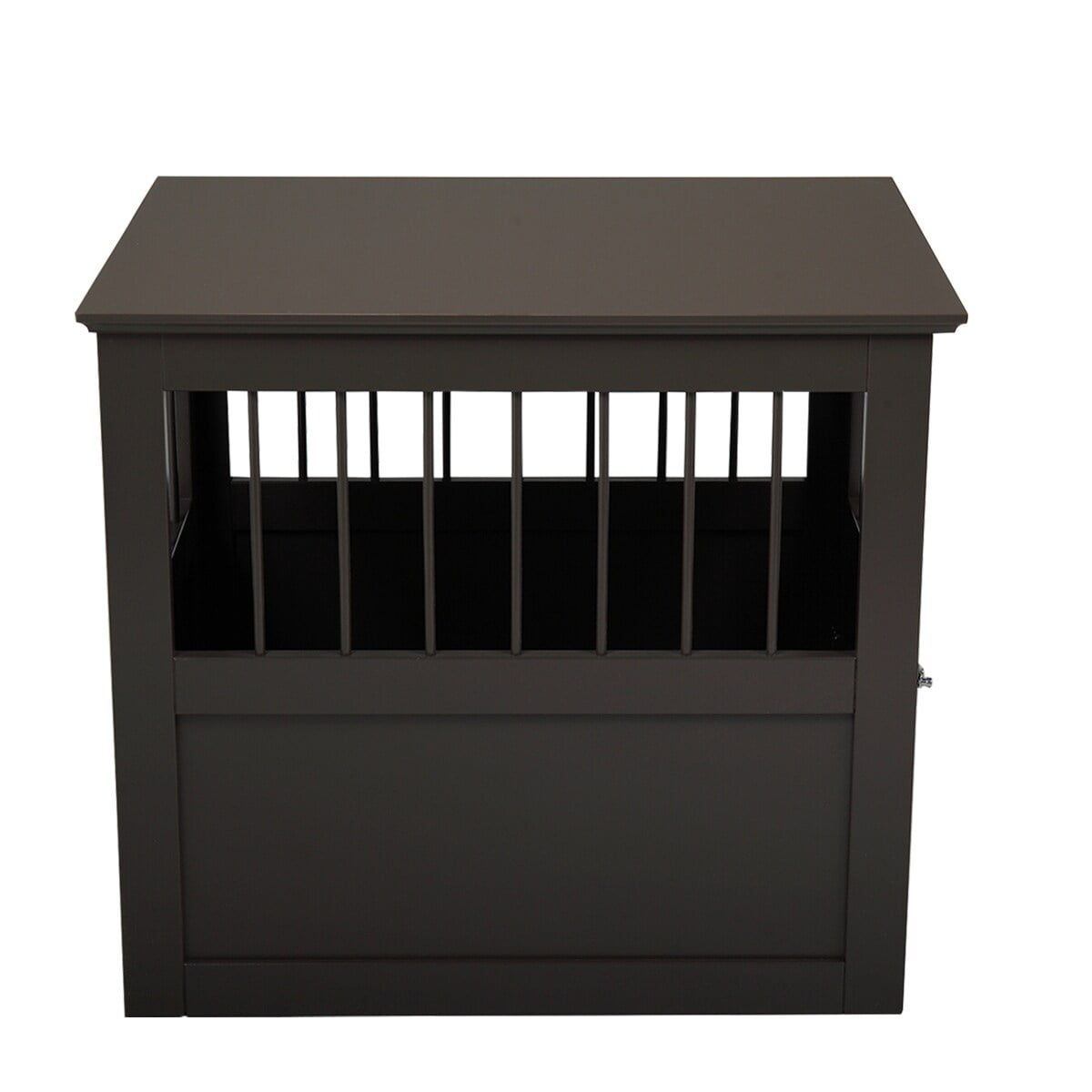 Small Brown MDF Dog Crate End Table