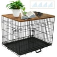 Wood Dog Crate Topper, Premium Dog Crate Table Furniture for 36 inch