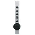 thumbnail image 1 of Wood Door Keyless Cabinet Lock with Cross-Throw, Auto-Lock & Trim Plate - Satin Chrome, 1 of 1